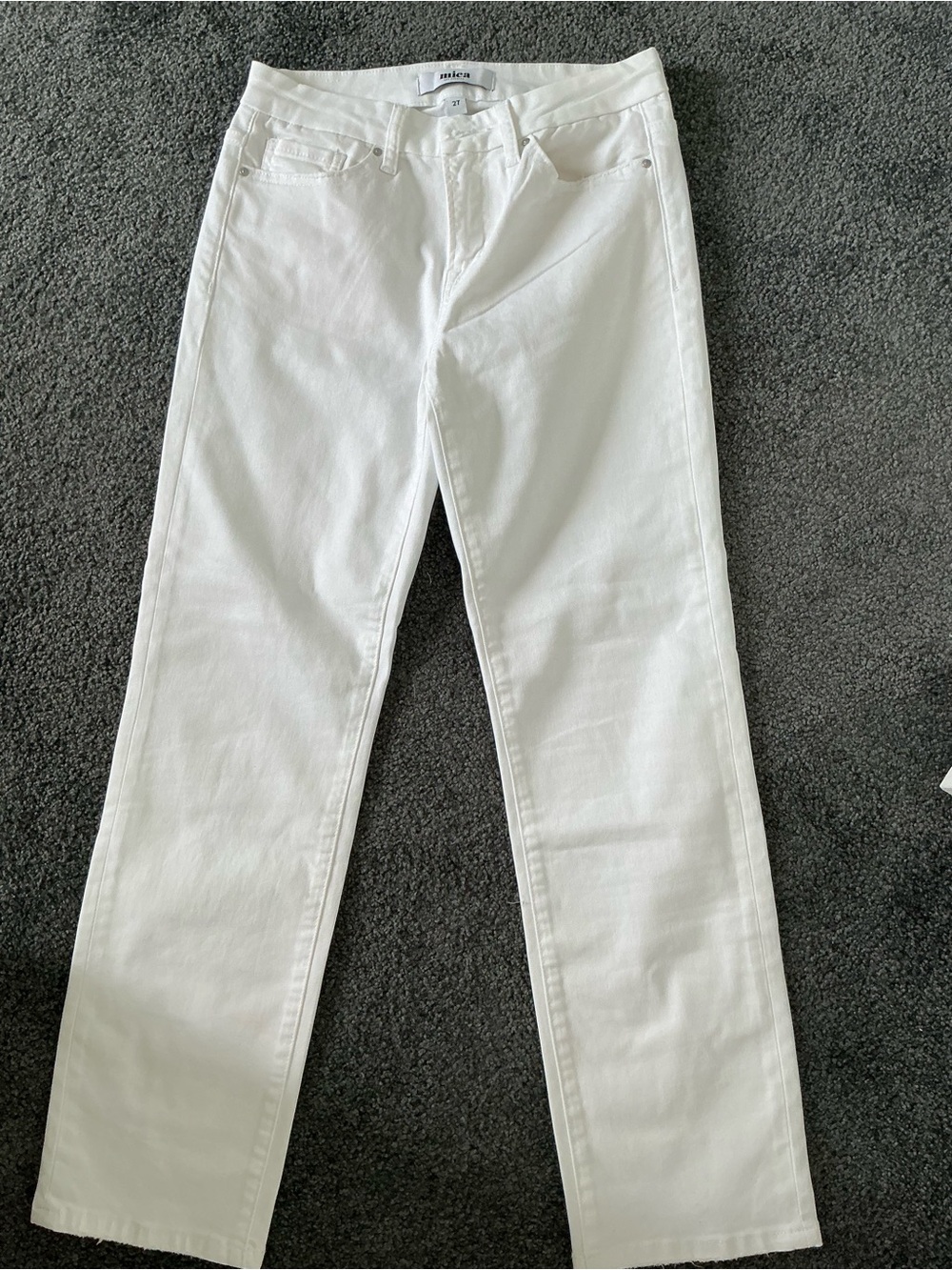 White Straight-Leg Women's Jeans by AGOLDE